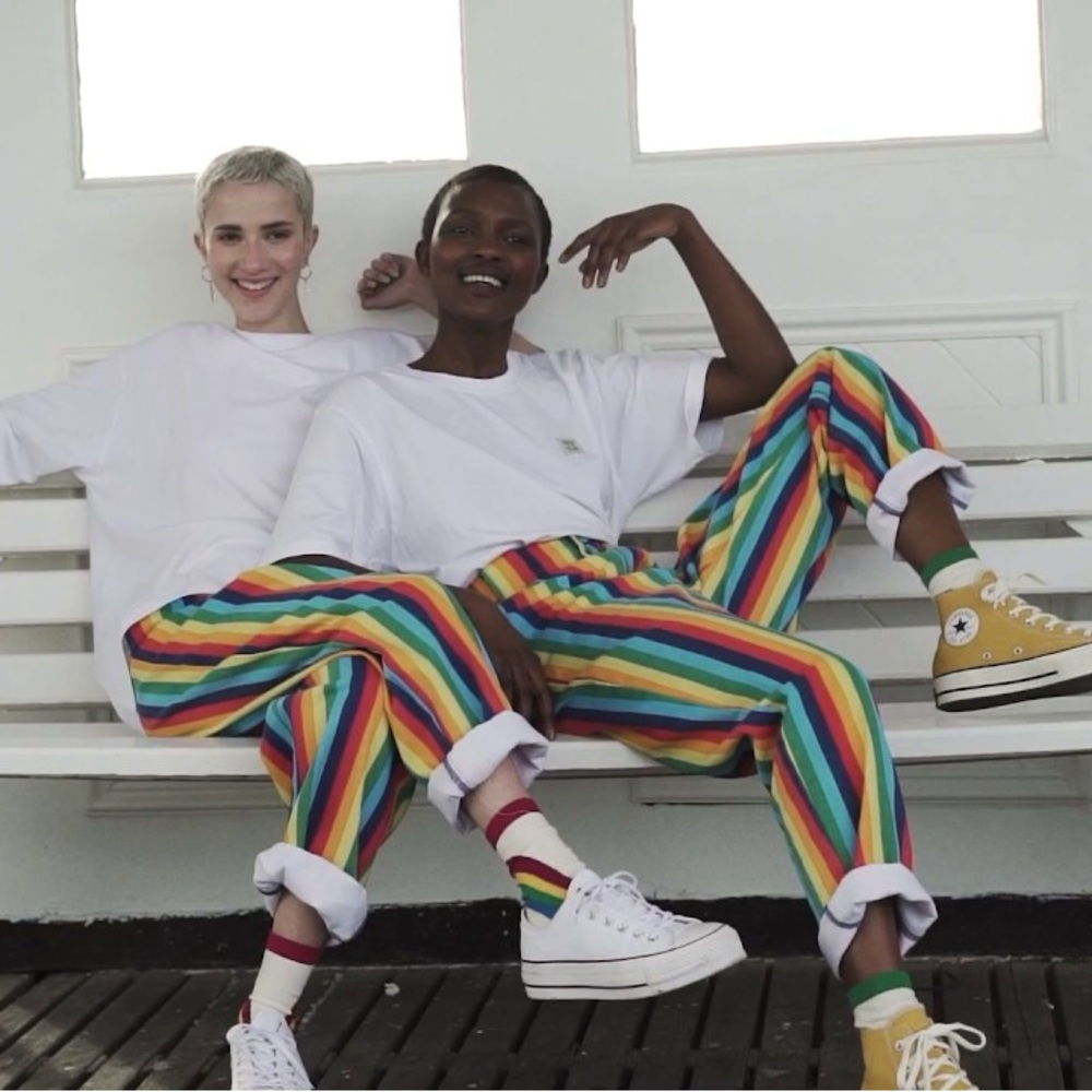 Lucy & Yak Striped Rainbow Addison Pants